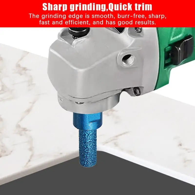 1/3Pcs Vaccum Brazed Milling Cutter Core Drill Bit Ceramic Tile Marble Stone Slotting Angle Grinder Parts 6 10 15mm