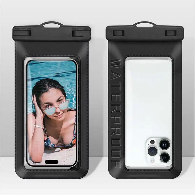 Waterproof Phone Pouch Floating Waterproof Bag For Phone Waterproof Case Double Sealing Technology For Kayaking Boating