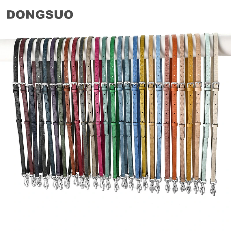 Replacement bag strap Genuine leather colorful Adjustable strap crossbody guitar shoulder bag belt Togo leather 12mm wholesale