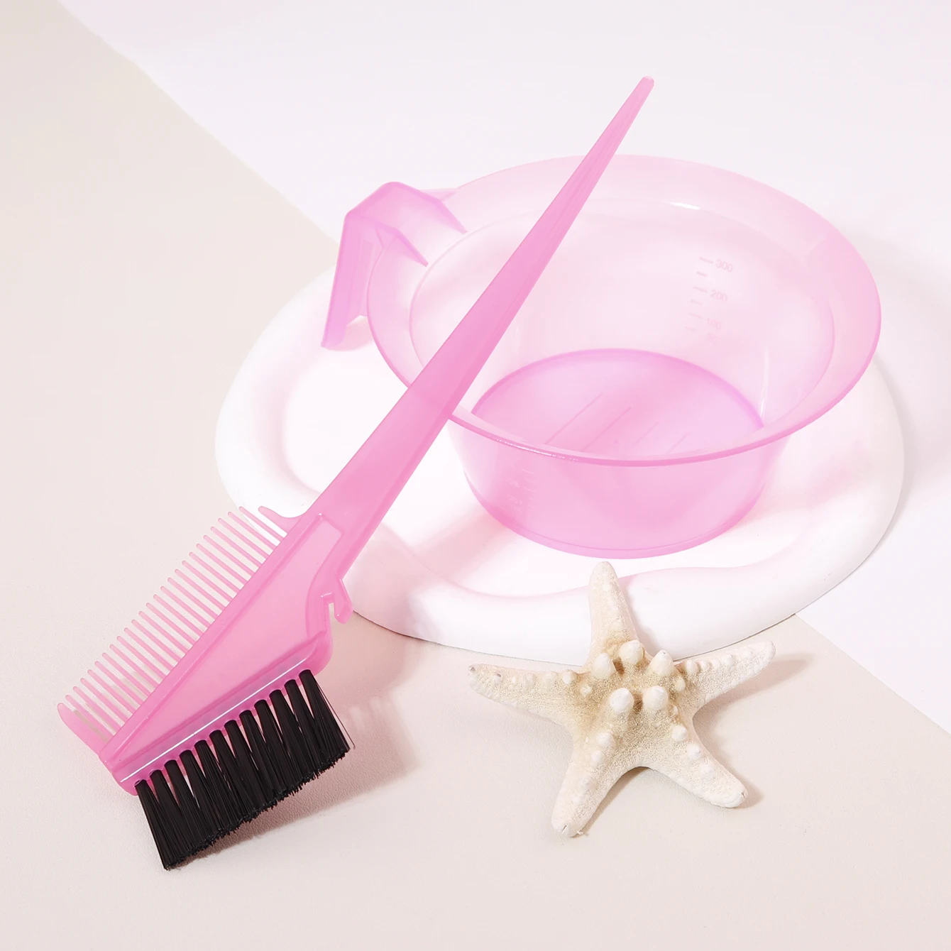 2Pc Hair Dye Color Brush Bowl, Color Bowl Brush Tool Bowl Comb Hair Tint Dying Coloring Applicator，Special for real hair wigs