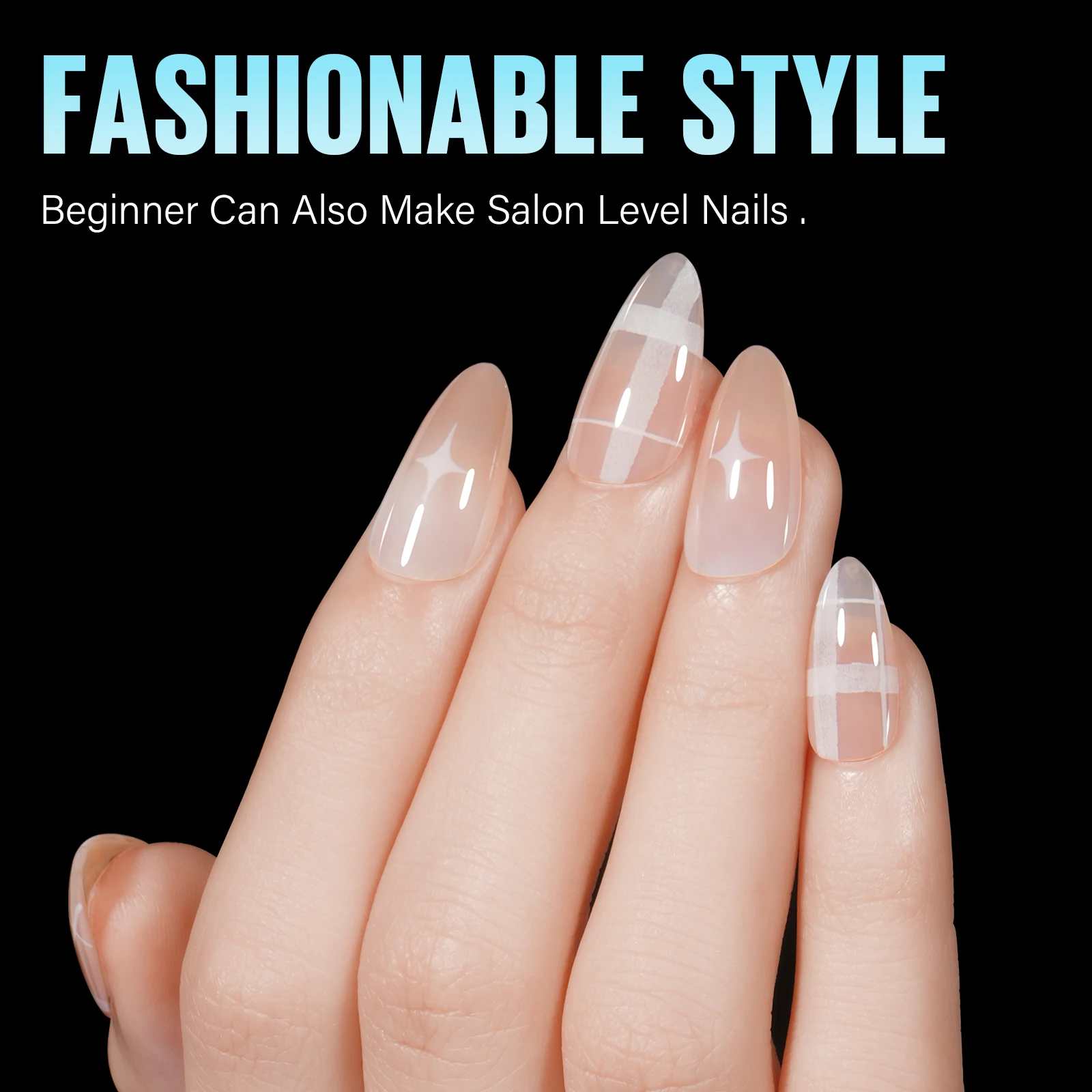 168 Mandelförmig – quadratisch – Sargform – künstliche Nägel, mit 12 halbüberzogenen Nagelspitzen der Größe, perfekt für Nagelkunst und Heimwerker