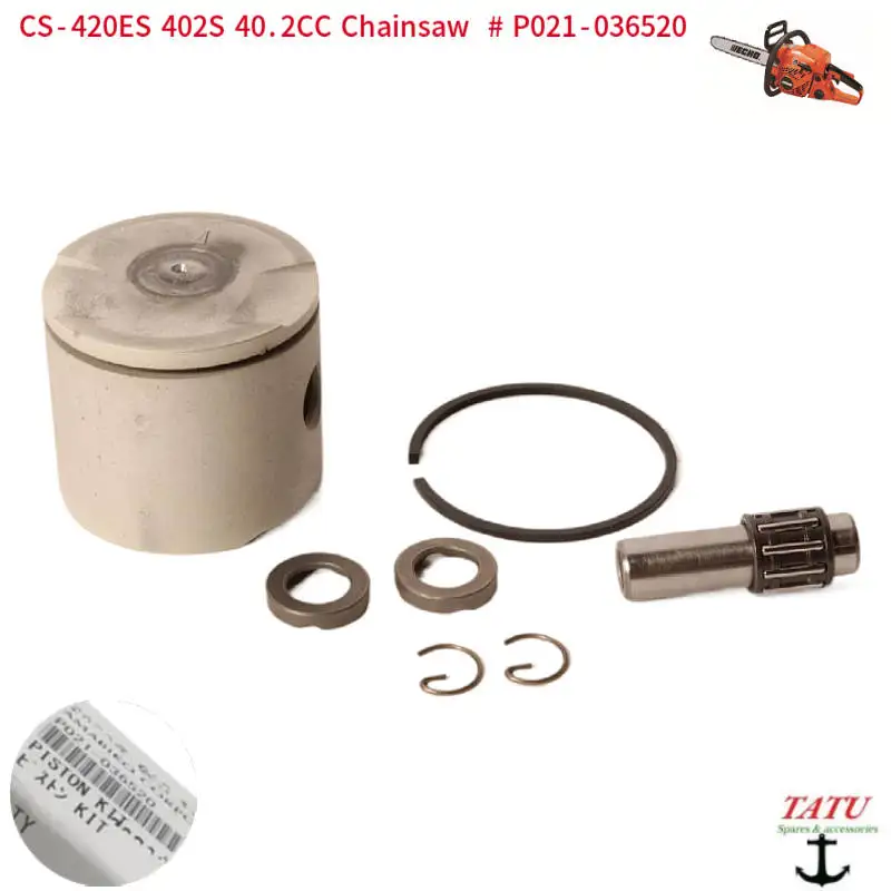 

CS-420ES PISTON KIT 40MM P021036520 FOR ECHO CS-370 CS-400 SHINDAIWA 402S CHAINSAWS CYLINDER RING PIN BEARING CLIPS ASSEMBLY