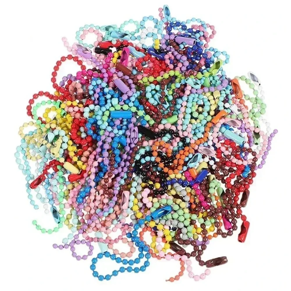 10/30/50/100 Stück Kugelketten, passend für Schlüsselanhänger/Etikettenanhänger, Verbinder für DIY-Armbänder, Schmuckherstellung, Zubehör – Detail 6