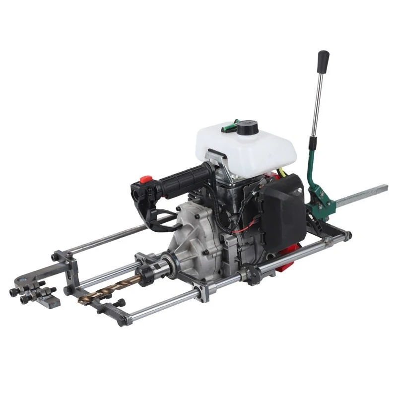 Four-stroke engine photovoltaic pair punching drilling machine mountain photovoltaic power generation steel pipe column