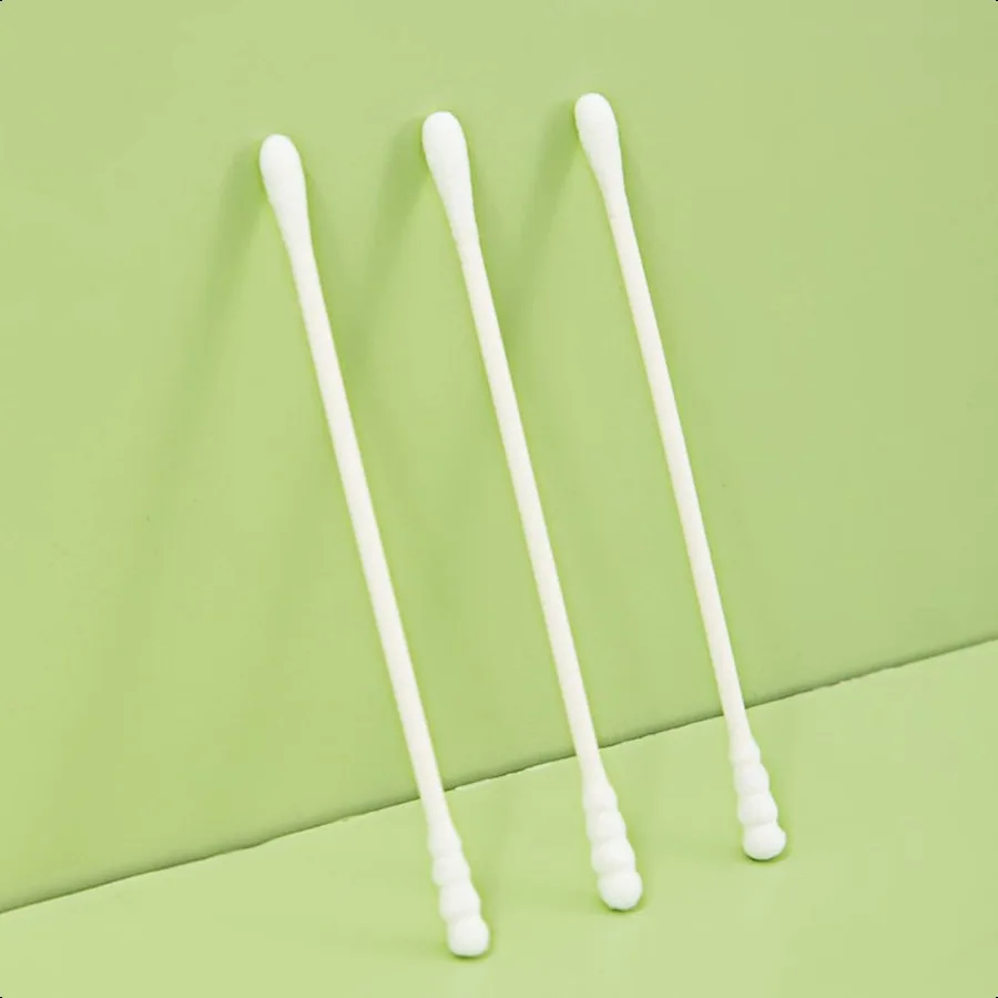 1000 Count Mini Cotton Swabs Spiral Round Cotton Swab with Paper Stick for Personal Care and Cleaning