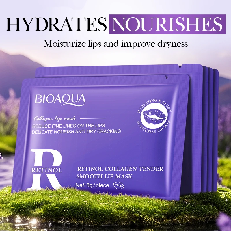 20 قطعة BIOAQUA كريستال الكولاجين قناع الشفاه ترطيب طبطب الشفاه أقنعة هلامية المضادة للتجاعيد ترطيب الشفاه سمنة الشفاه العناية بالبشرة #4