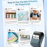 NIIMBOT B1 Portable Thermal Printer With Tapes 2 Inch Adhesive Label Printer Mini Bluetooth Sticker Maker Support Smartphones PC 4