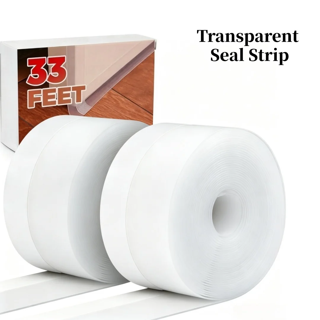 Windproof Strip Door Seal, Shower Door Bottom Seal, Flexible Door Seal, Help Reduce Air Leakage and Dust from Doors and windows