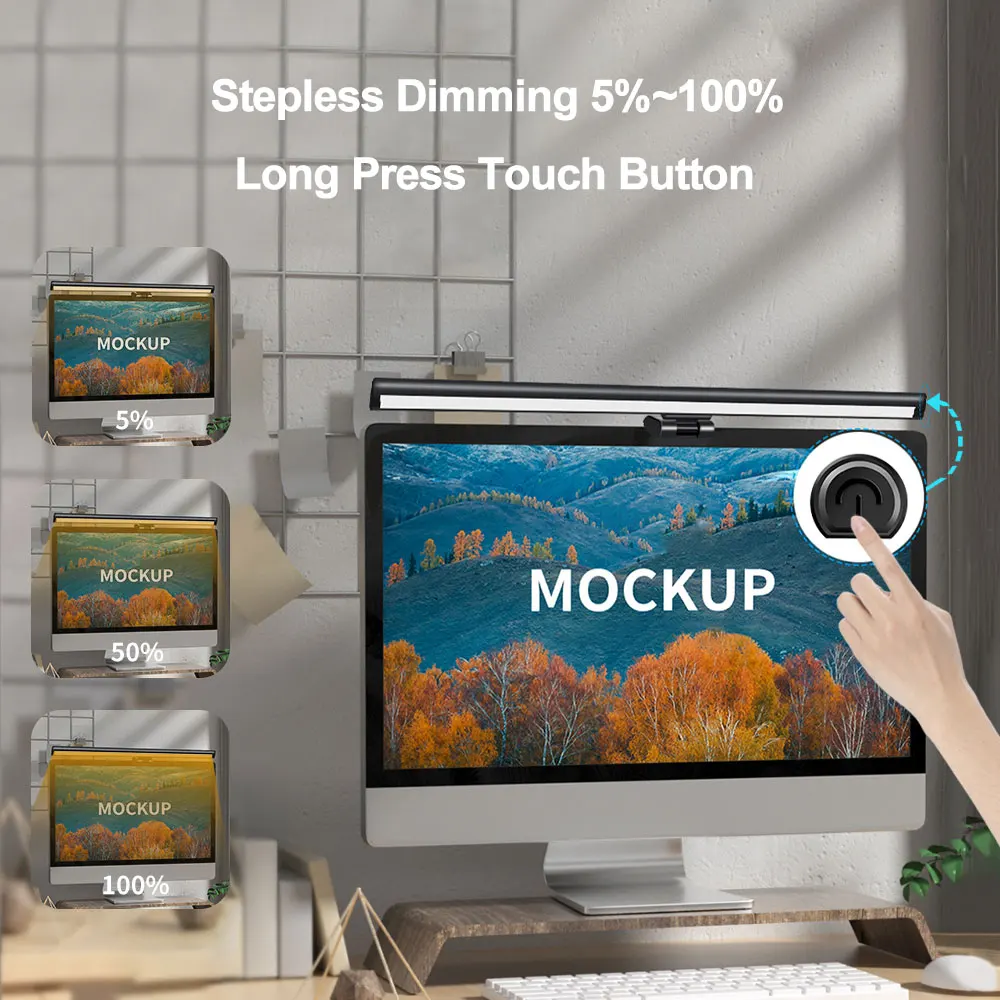 Bar Light Computer Monitor For Pc Gaming Lighting Night Light LED Bedroom Decoration Desk Dimming USB Night Work Gaming Screen