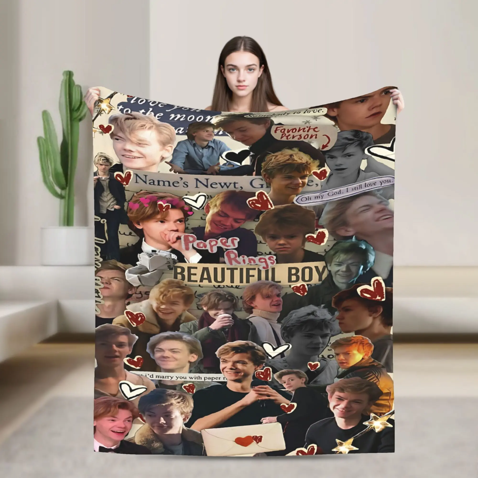 Customize Newt Creative Suggestion Flannel Blanket, Exquisite Digital Printing, Comfortable and Soft, Suitable for All Seasons.