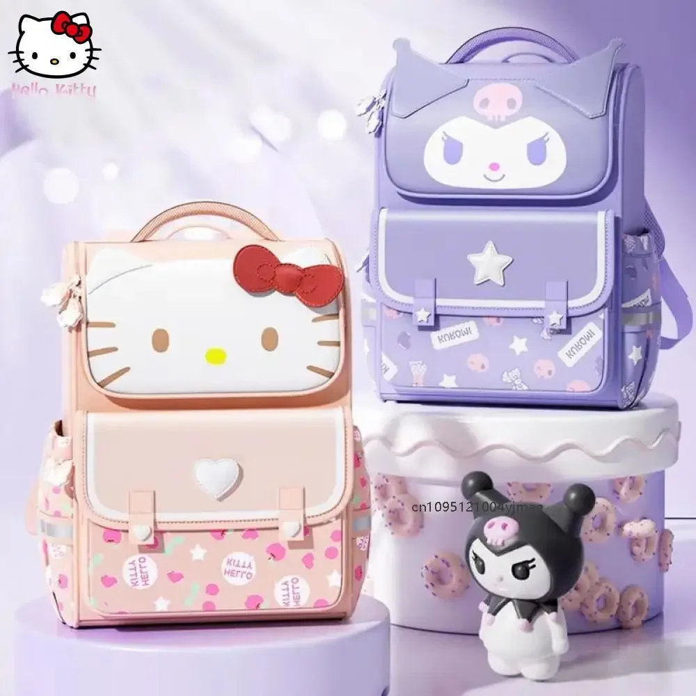 

New Sanrio Anime Kuromi Melody Schoolbaghello Kitty Large Capacity Backpack Cute Student Bags Cartoon Student Shoulder Bag Gift