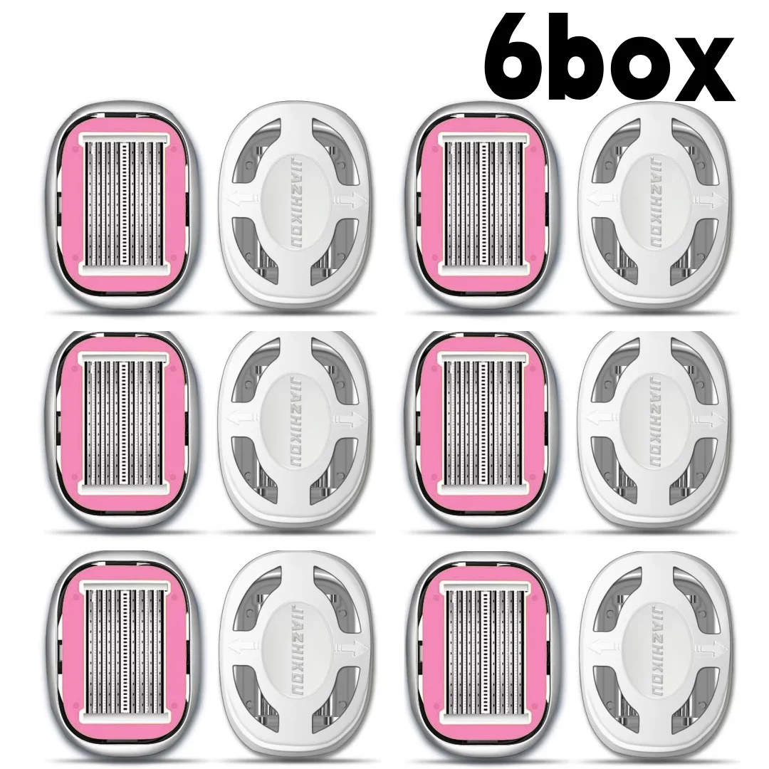 أداة حلاقة يدوية للرأس الأصلع، متخصصة لقص الشعر والحلاقة، ماكينة حلاقة يدوية لشعر الإبط والساق، شفرات مكونة من 8 طبقات #4