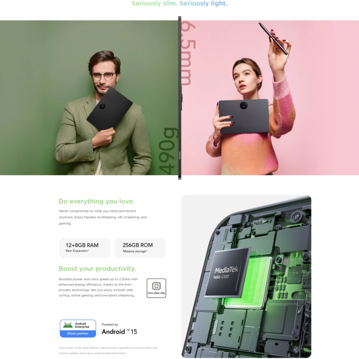 تابلت TCL TAB NXTAPER 11 Plus 11.5 بوصة 2.2K 120 هرتز 8 + 8 جيجابايت ذاكرة الوصول العشوائي 256 جيجابايت أندرويد 15 كاميرا 8 ميجابكسل أسطح معدنية