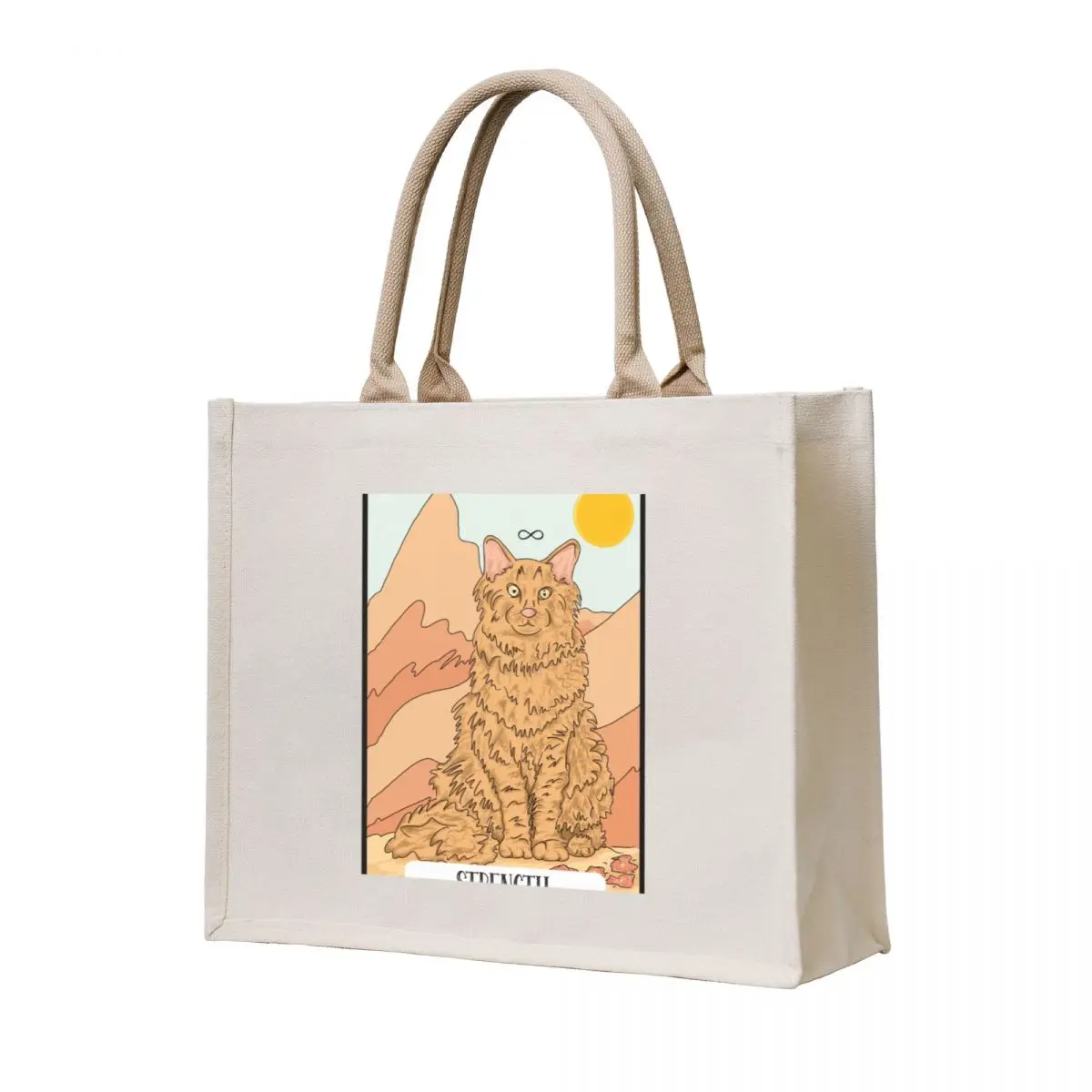 

The Strength of the Unknown Cat Tote Bag personalized tote bag Woman shopper bag woman shopping