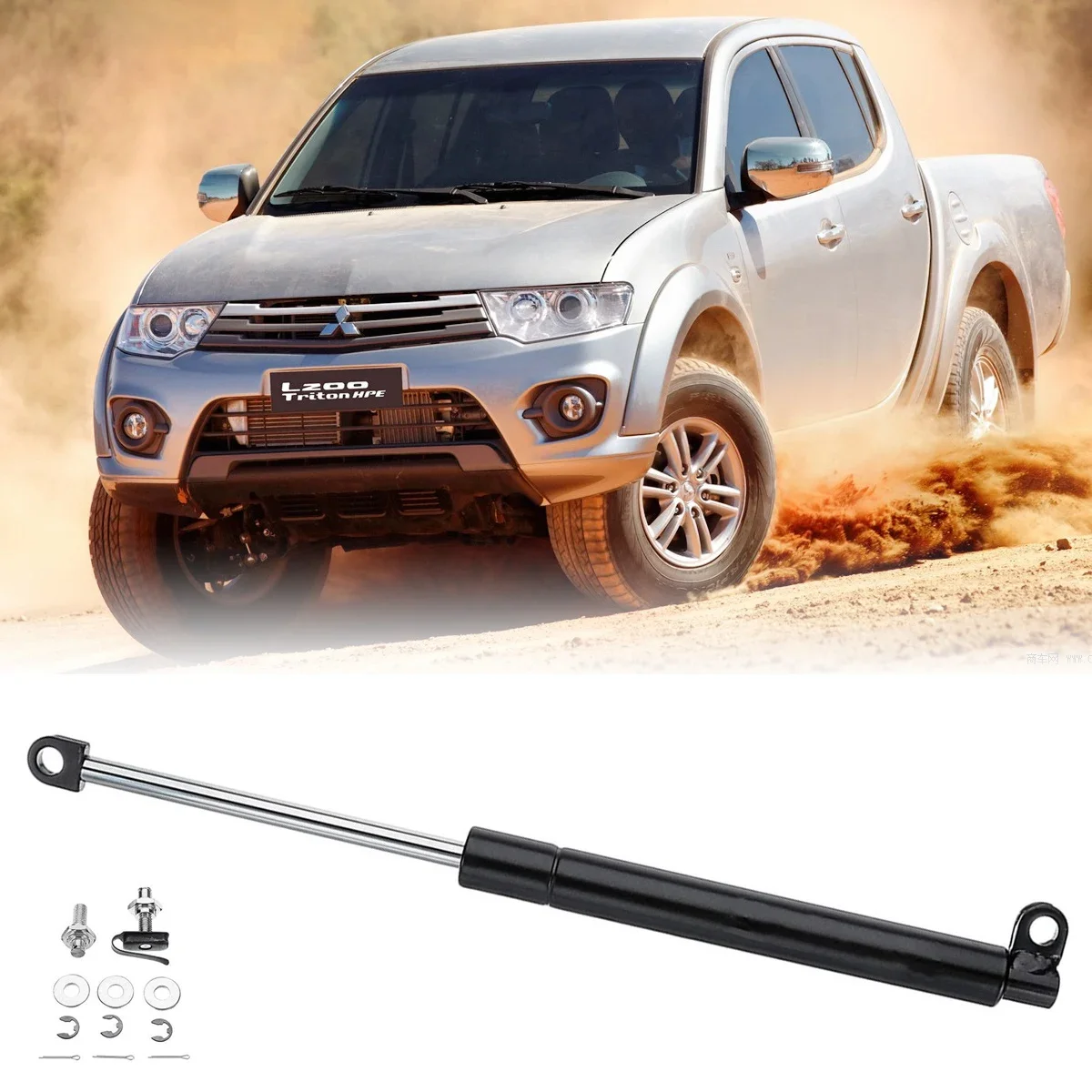 1PCS Rear Liftgate Tailgate Slow Down Shock Gas Strut Damper For Mitsubishi Triton L200 MQ 2015-2019 Car Accessories