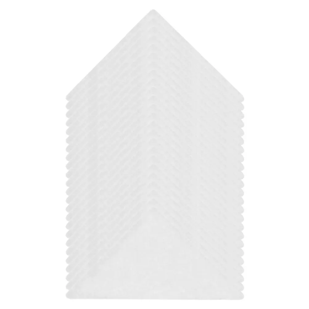 

50pcs 25 Sheets Collar Stays Men Shirts PVC Transparent Adhesive Support No Curling Disposable Neck Sticker Triangle Shape Shirt