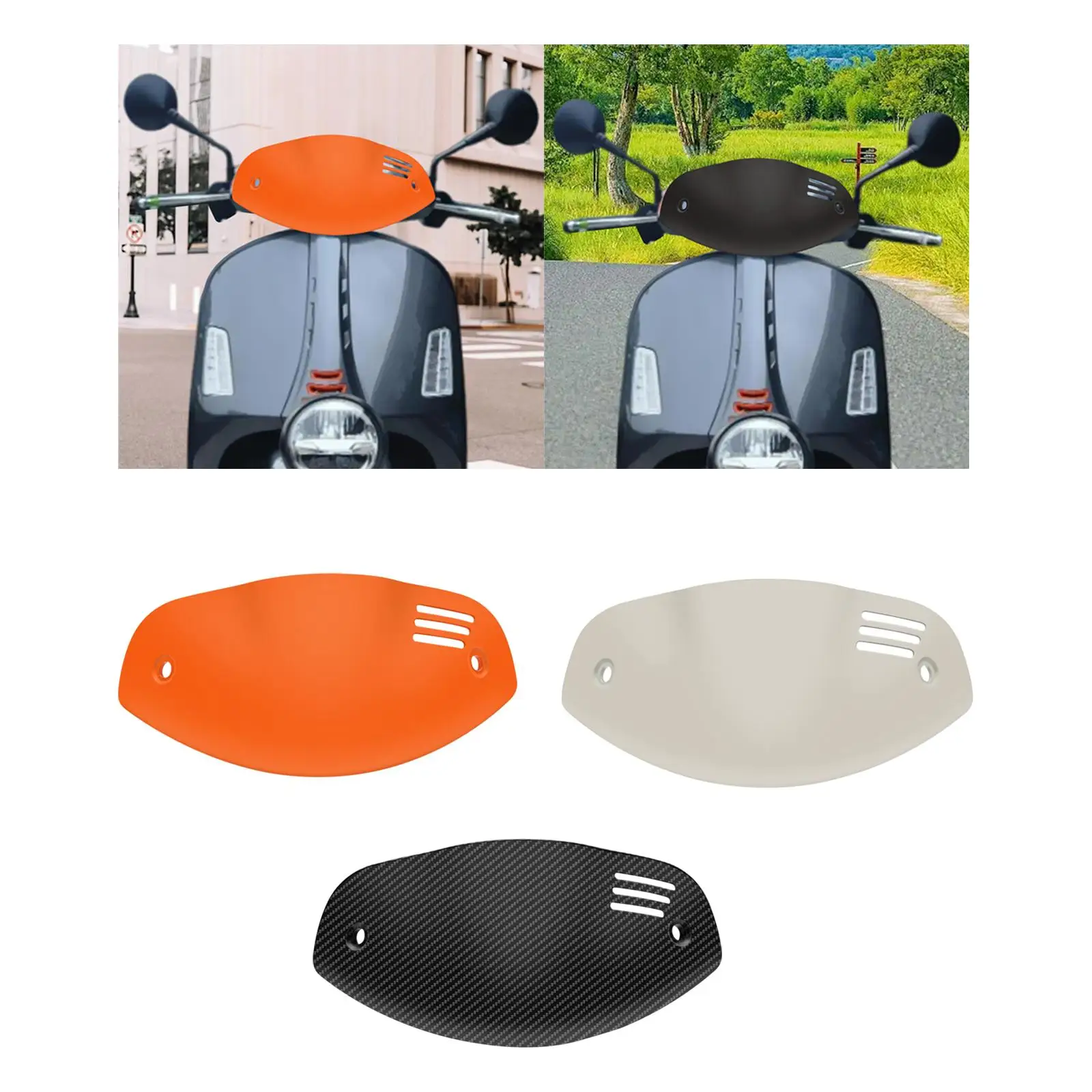

Motorcycle Front Windshield Windscreen Easy to Install Decorative Replace Wear Resistant Repair Parts Sturdy High Performance