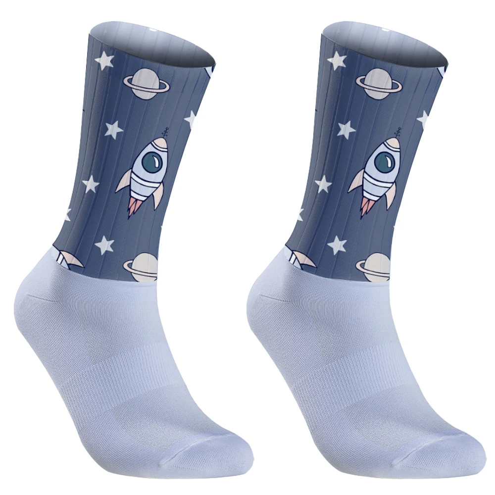 2024 Space Socken Rad socken Männer Frauen Fahrrad Socken Basketball Socken Renn socken Street Fashion Rollschuh Hip-Hop Socken