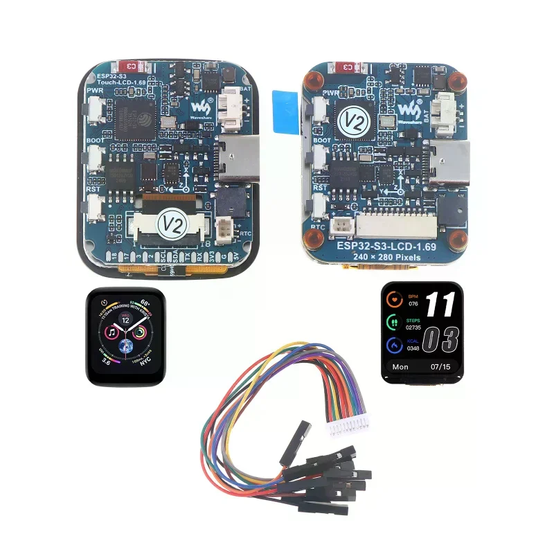 

ESP32 Development Board 1.69-inch 262K IPS Touch LCD Display TFT LCD Screen Module 240×280 WiFi Bluetooth Smart Display