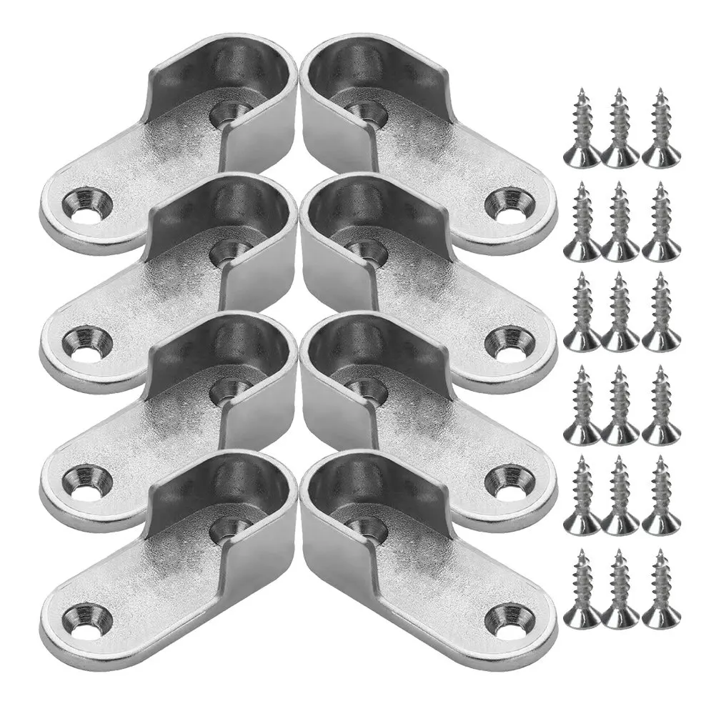 Closet Rod Ends Support Thickened Materials Versatile Use Home Closets Commercial Stores Hanging Closet Rod Hardware