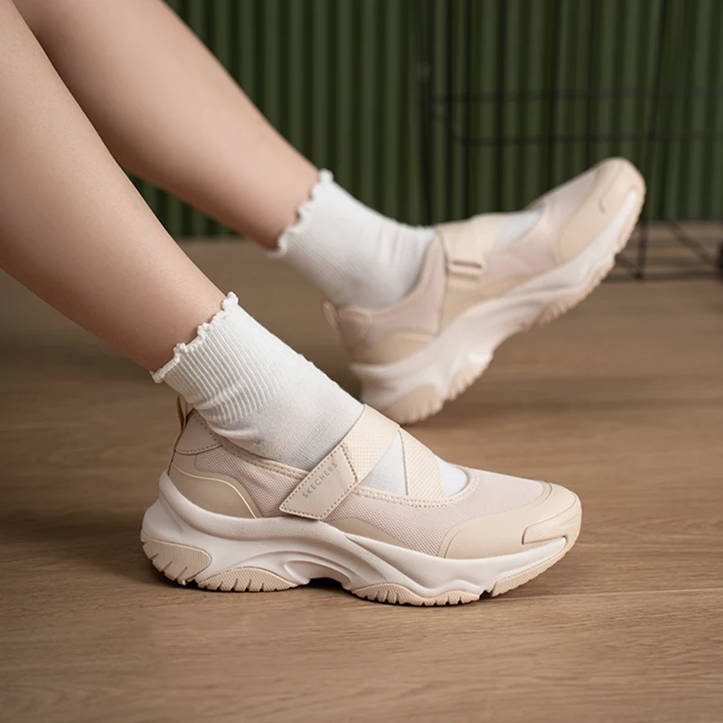 Hot New Skechers 177602-NAT Women Mary Jane Strap Platform Sneakers Natural Color Commuter Walking Casual Shoes