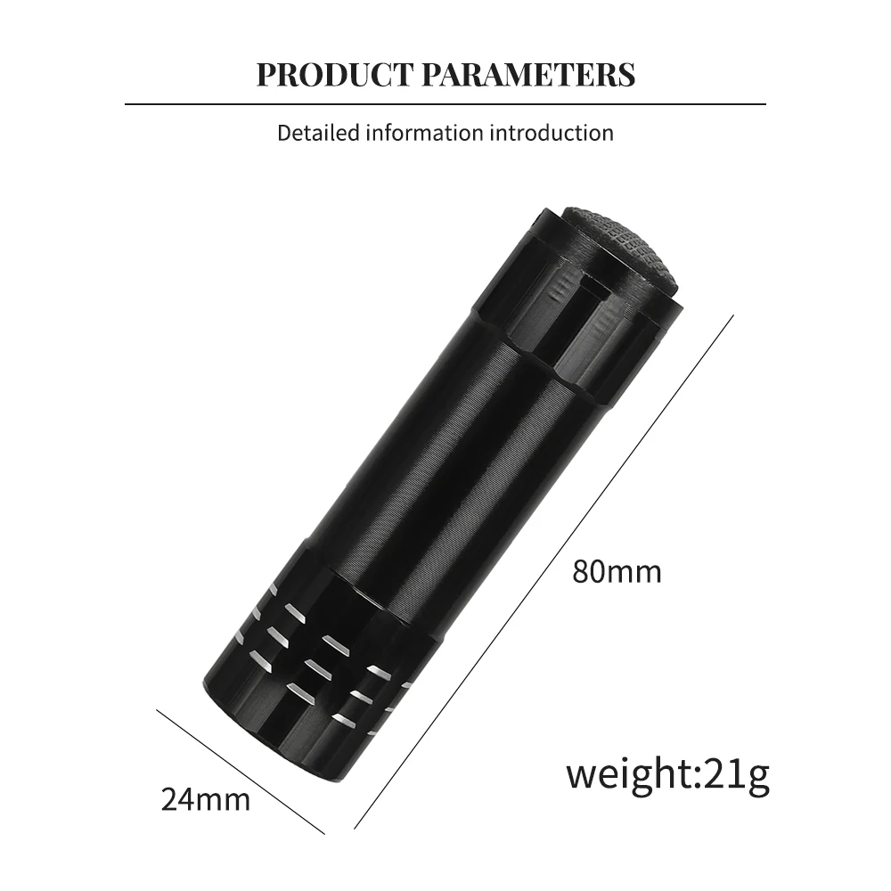 9/12 LED UV Flashlight Portable Pet Urine Stain Money Detection Torch Blacklight Emergency Waterproof Ultraviolet Flashlight image 6