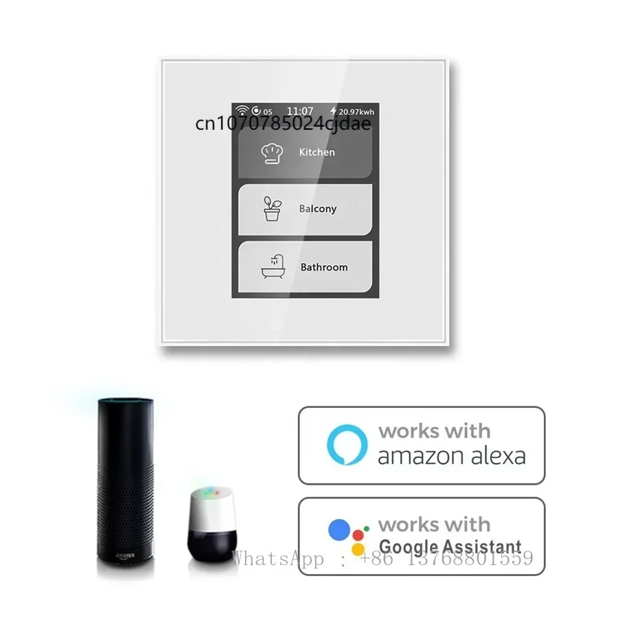 Work With Tuya APP Lanbon L8 Wireless Wall Switch Remote Control EU US Standard Wifi Mesh Smart Switch