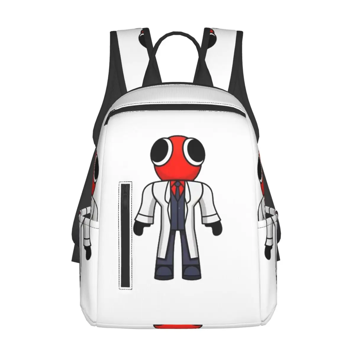 Red Scientist Rainbow Friend Backpack Daypack Large Capacity Boys Girls BookBag School Bag Shoulder Bags for Men Women