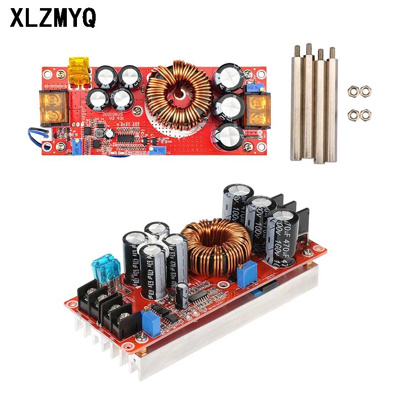 1800W 40A Przetwornica DC-DC Boost Moduł zasilacza Step Up 10-60V do 12-90V Regulowana przetwornica napięcia 1200W 20A