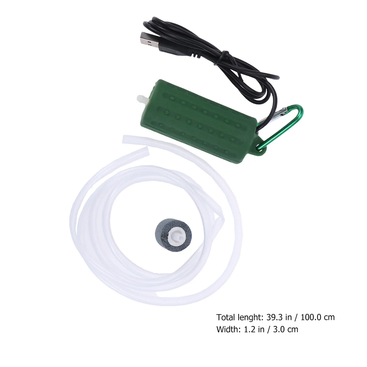 

Dark Green 5x5cm USB Powered Silent High Performance Oxygen Air Pump for Small Medium Fish Tank Pond Fish Tank Oxygen Air Pump