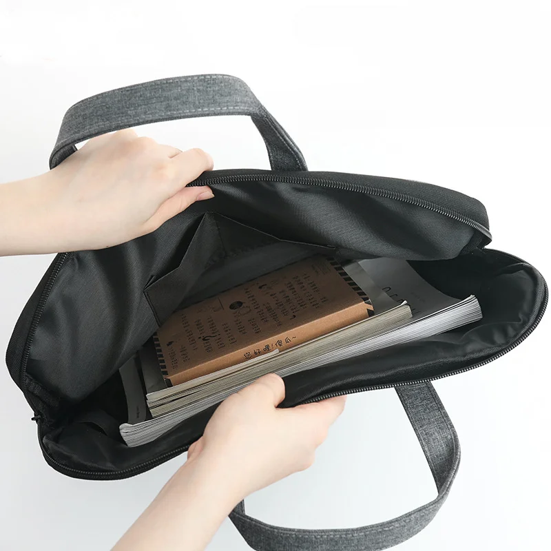 Portable Office Travel Briefcase Tote Waterproof PC Laptop Computer Bags Business File Carry Bag Oxford Cloth Large Capacity