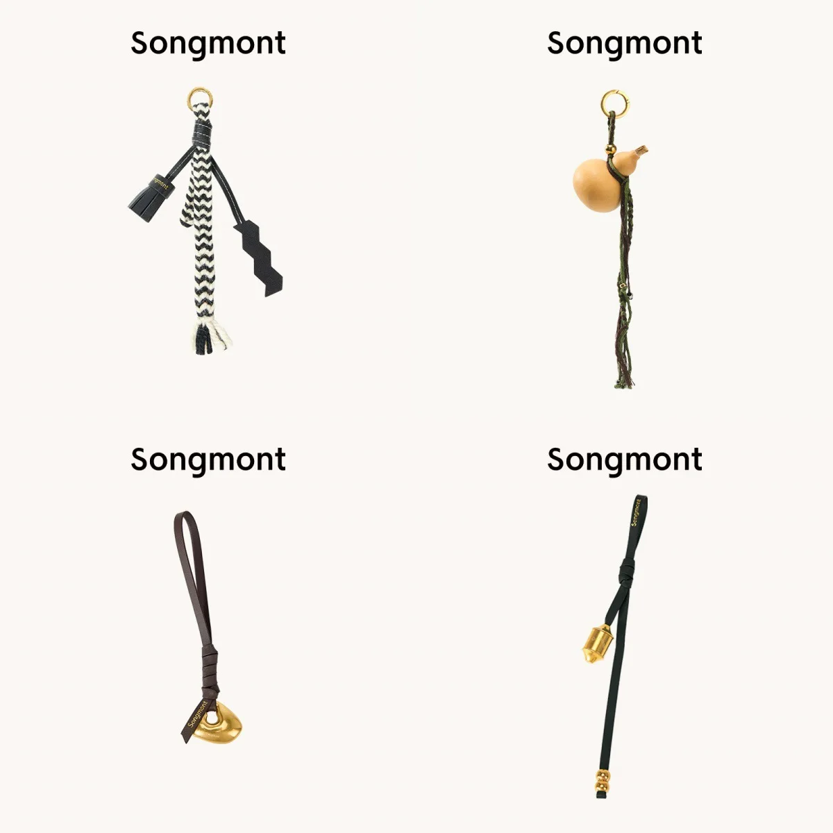 

Songmont Braided Keychain - Versatile Bag Charm for Purses, Backpacks & Keys