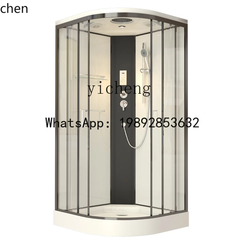 YFY integral shower room integrated household fully enclosed simple glass bath room arc fan bath room