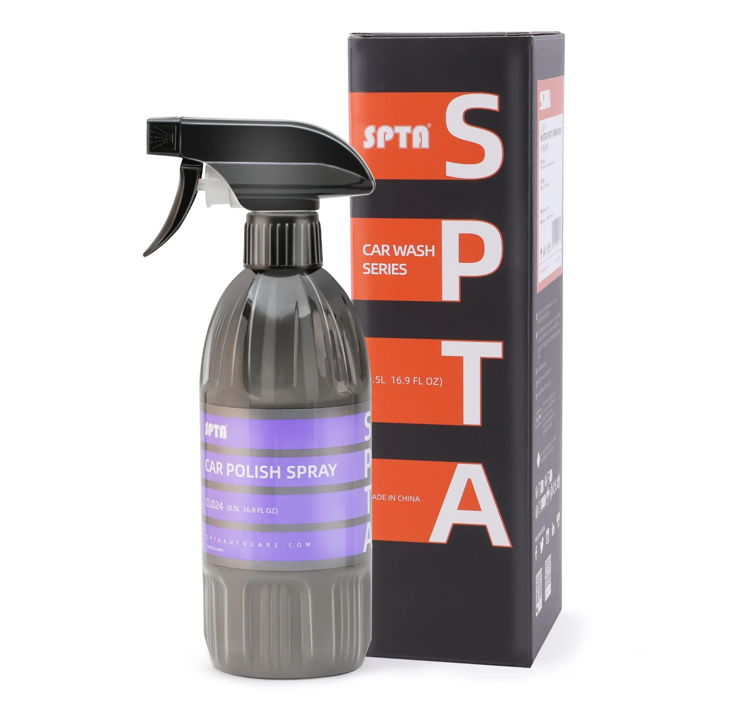 SPTA CL024 Car Polish Detailing Spray (17 fl. oz/500ml) Restore the Minor Scratches Quick Wax Coating