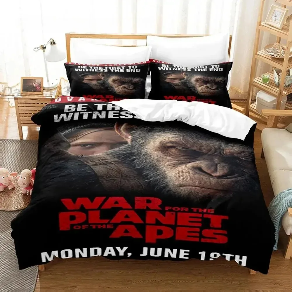 

Planet Of The Apes Bedding Set Single Twin Full Queen King Size Bed Set Aldult Boy Bedroom Duvet cover Set 3D Print