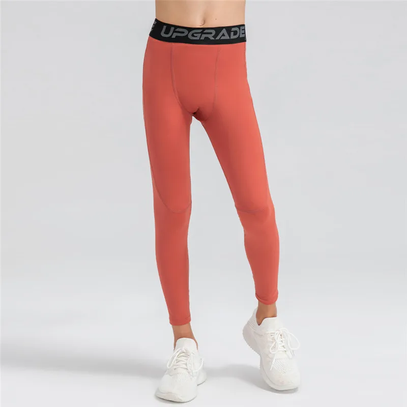 Kids Running Tights Compression Pants Children Boy Students GYM Fitness Basketball Football Exercise Training Sport Leggings 35