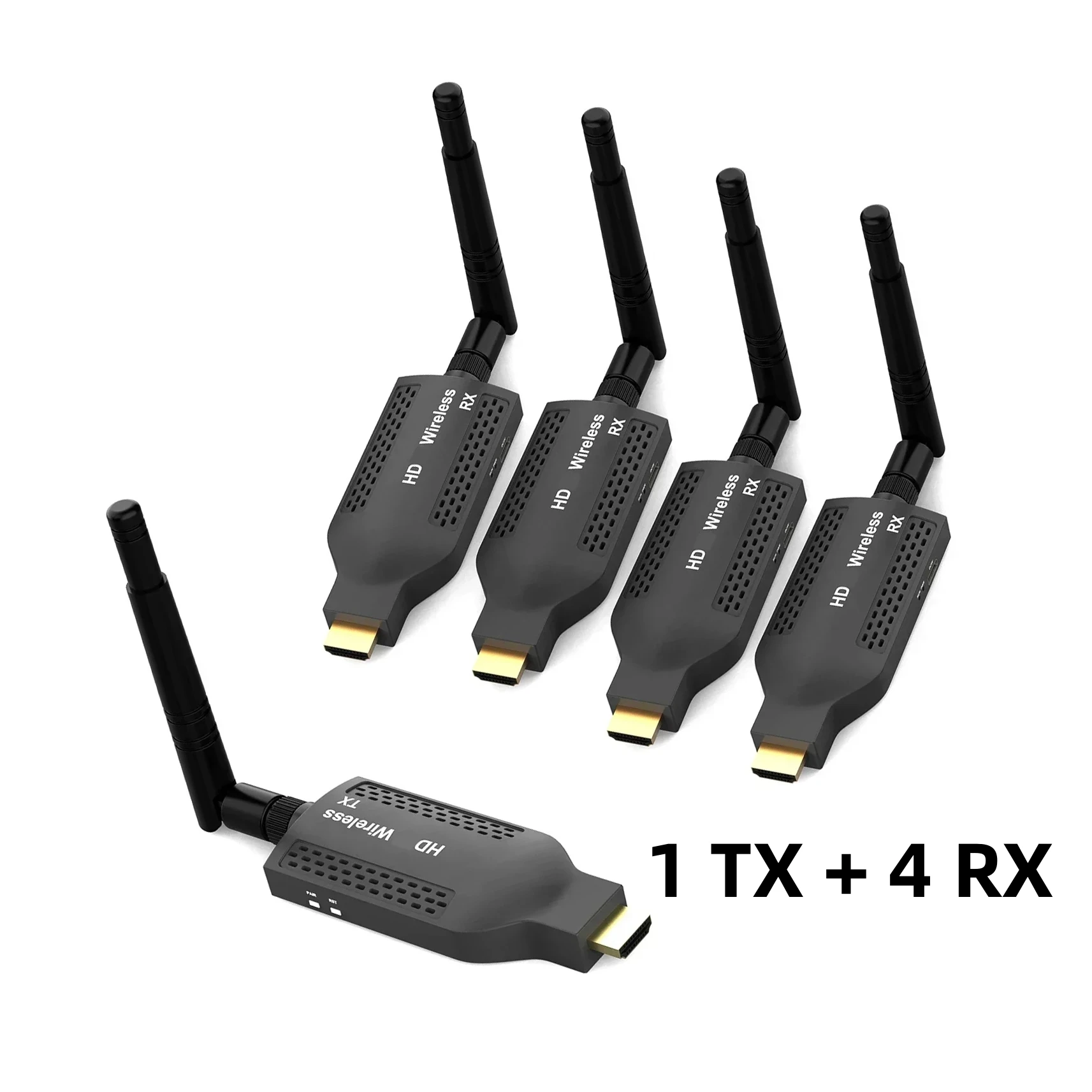 

50M Wireless High Definition Transmitter and Receiver 1080P HD Video Transceiver for PC Monitor TV Projector, Plug and Play