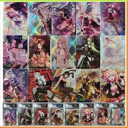 Anime Yu-Gi-Oh DIY ACG Weiss Schwarz Laser Flash Kitagawa Marin Makima albedo Toys for boys Collectible Cards Birthday Present