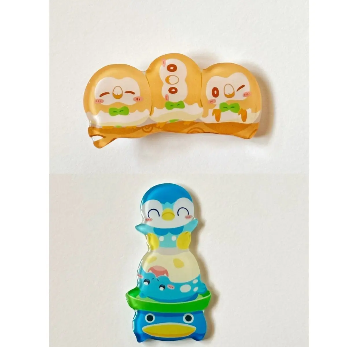 Pokémon acrylic hair clips - Popplio Rowlet mini Qiu fan merchandise hair clips bangs clips duckbill clips cute goodies