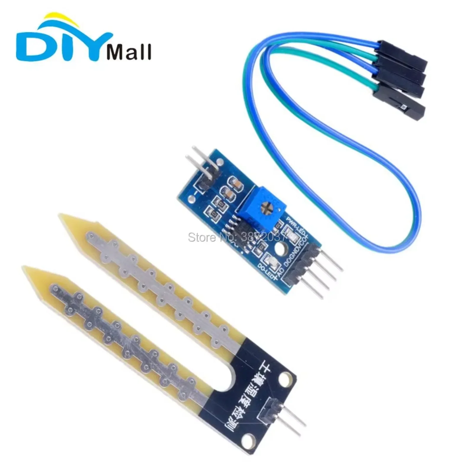 10pcs/lot Soil Moisture Hygrometer Detection Module Humidity Sensor for Arduino Development Board DIY Robot Smart Car