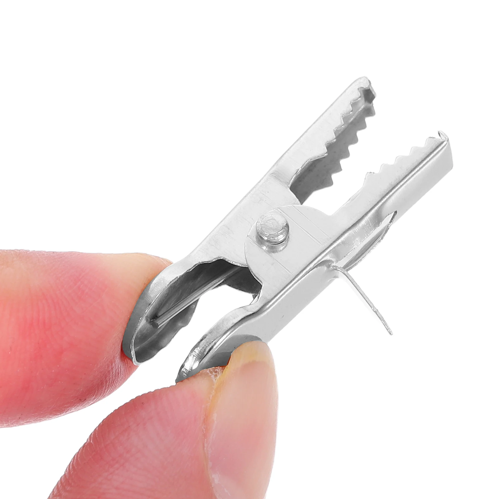 

100 Pcs Alligator Clips for Crafts Metal Christmas Tree Ornament Flower Hanging Ornaments Decorations Small