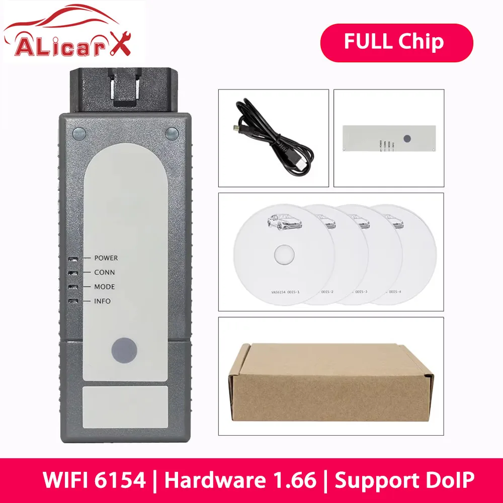 WIN11 For VA-S6154 Wifi OBD2 ODIS For Audi Skoda V-W Diagnostic Bluetooth V*AS6154 WIFI Full Chip UDSSupport GEKO FORpiwis 3