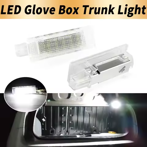 2PCS White LED Luggage Box Trunk Light Canbus ​For Fiat Doblo 00-10 Punto Evo 09-11 Idea 03-12 500 07-19 500X 16-21 Bravo 07-14