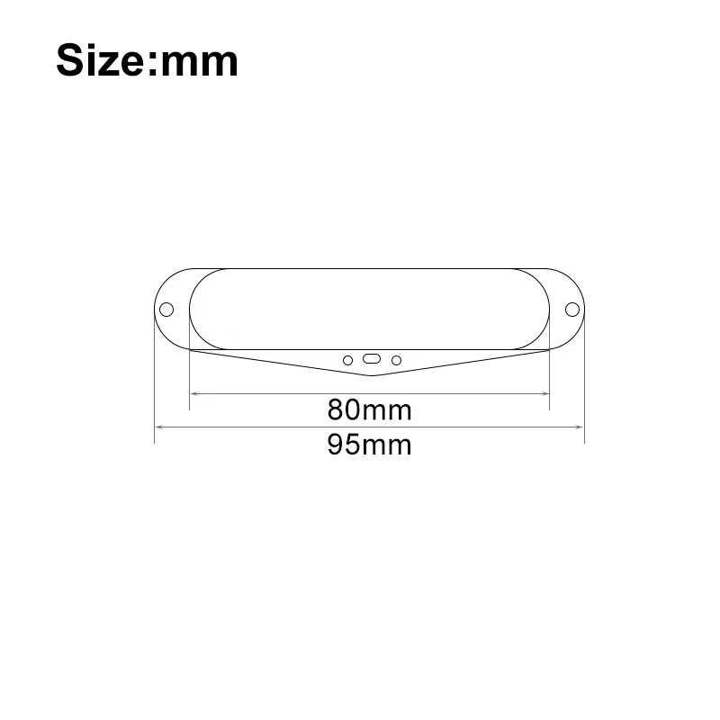 Sealed 7-String Alnico 5 Vintage Single Coil Electric Guitar Pickup Anico V Guitar Pickup String Spacing 61.2MM Black