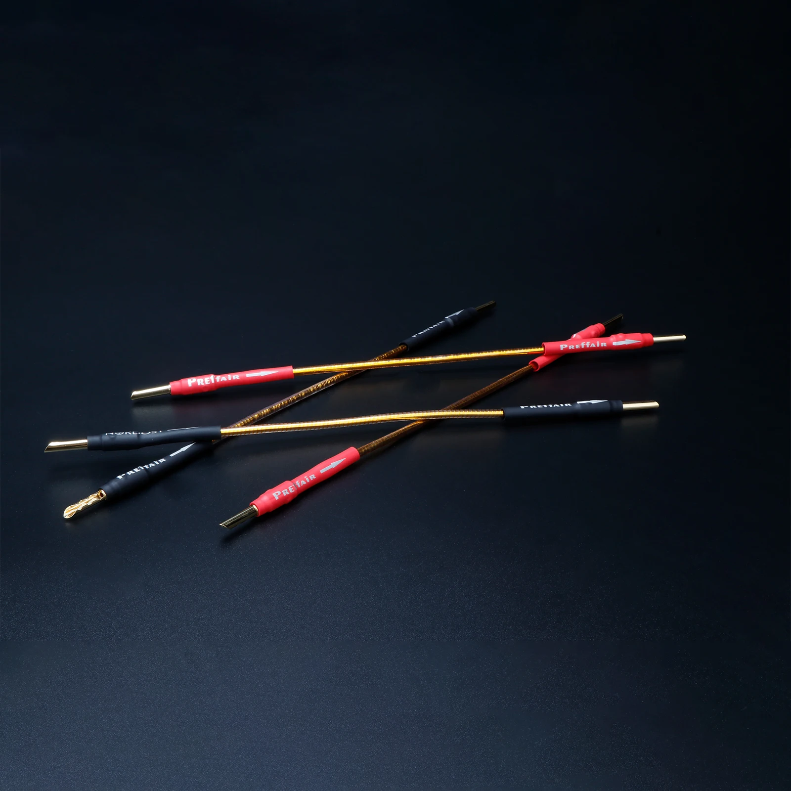 

4 шт./компл., позолоченный, посеребренный перемычка, аудиокабель с вилками типа «банан/Y», кабель для моста динамика