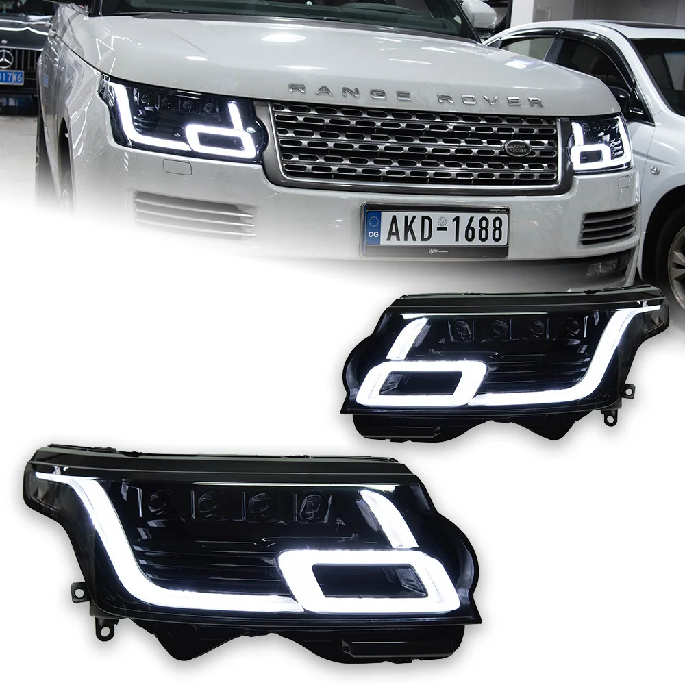 Suitable for 13-17 Range Rover Executive Headlight Assemblies Modified New LED Matrix Lens Daytime Headlights