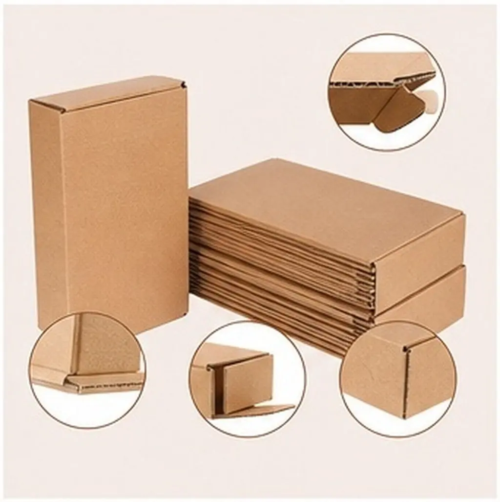 10Pcs Premium Thickened Flat Shipping Boxes for Small Business Sturdy Corrugated Cardboard Packaging Boxes