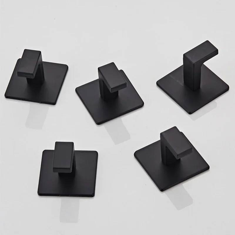 1/4 Gray Self-Adhesive Wall Hooks for Hanging Keys Clothes Hanger Bathroom Robe Hook Coat Rack Towel Holder Bathroom Accessories