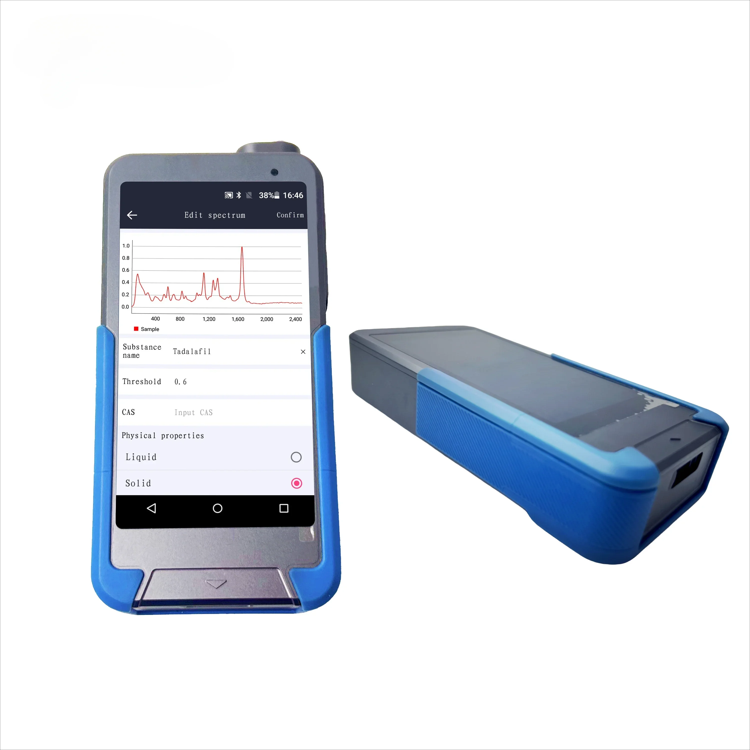 High Efficiency Micro Raman Spectrometers Handheld   for Chemicals and Drugs Detection