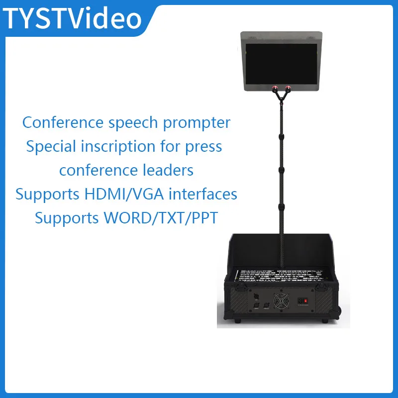 TYST TY-2990 przenośny Teleprompter Prompter do smartfona/lustrzanka cyfrowa nagrywanie wideo przekaz na żywo wywiad z pilotem